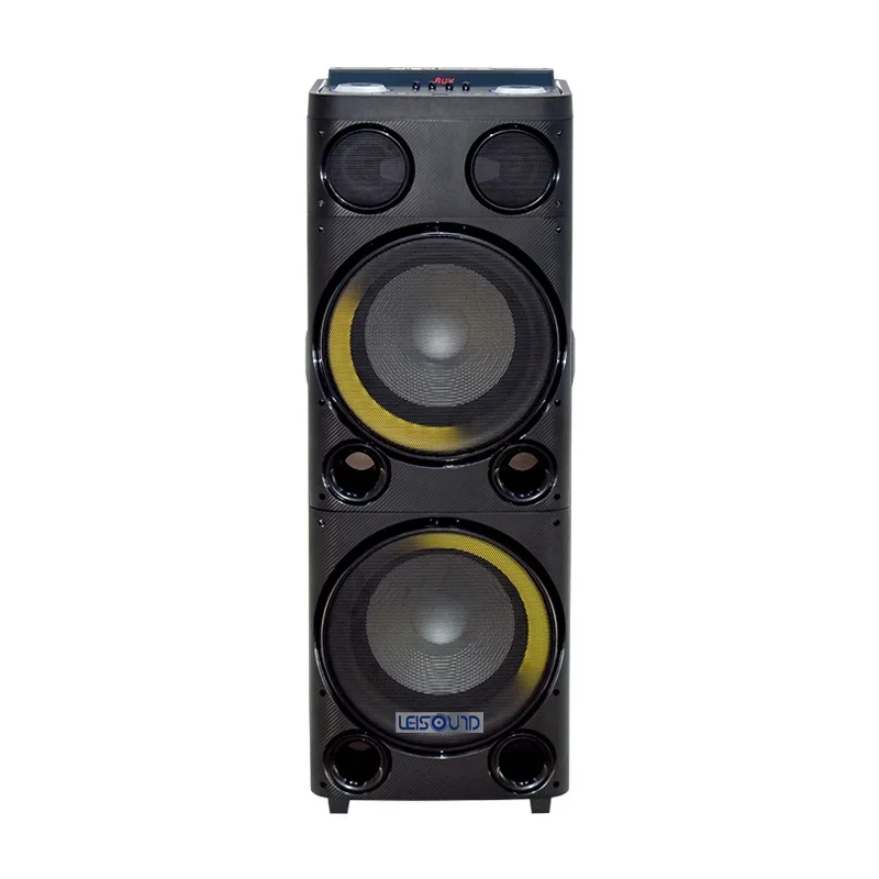 

12 inch professional amplifier audio PA pair speaker with blue tooth function , fm radio , wireless microphone
