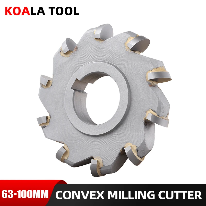 R3 R4 R5 Convex semicircular R milling cutter with carbide arc milling cutter spline circular groove forming milling cutter head