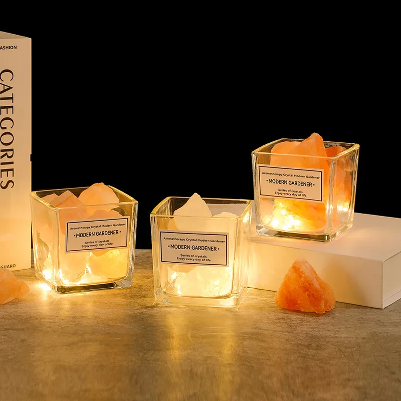 Crystal Stone Flameless Diffuser,Aroma Volcanic Rock With Essential Oil,Home Indoor Fragrance Ornament,Creative Gift
