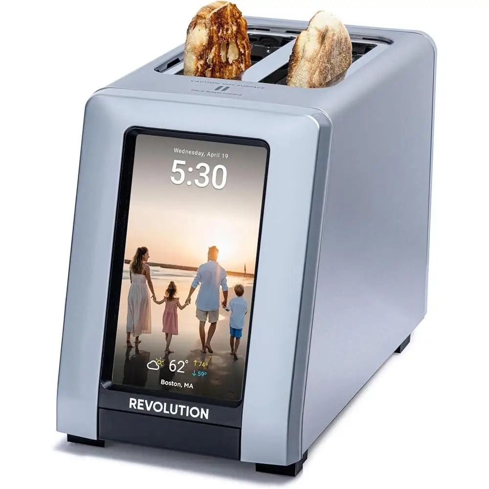 Smart Toaster 2-Slice Touchscreen Wi-Fi Connected InstaGLO Technology Fast Consistent Toasting 7 Shades Edge-to-Edge Heating