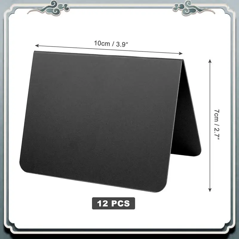 ABIJ-120 PCS Mini Chalkboard Signs 4X3inch Small Chalkboard Chalk Sign Food Labels For Party Buffet Tables ,Easy To Write