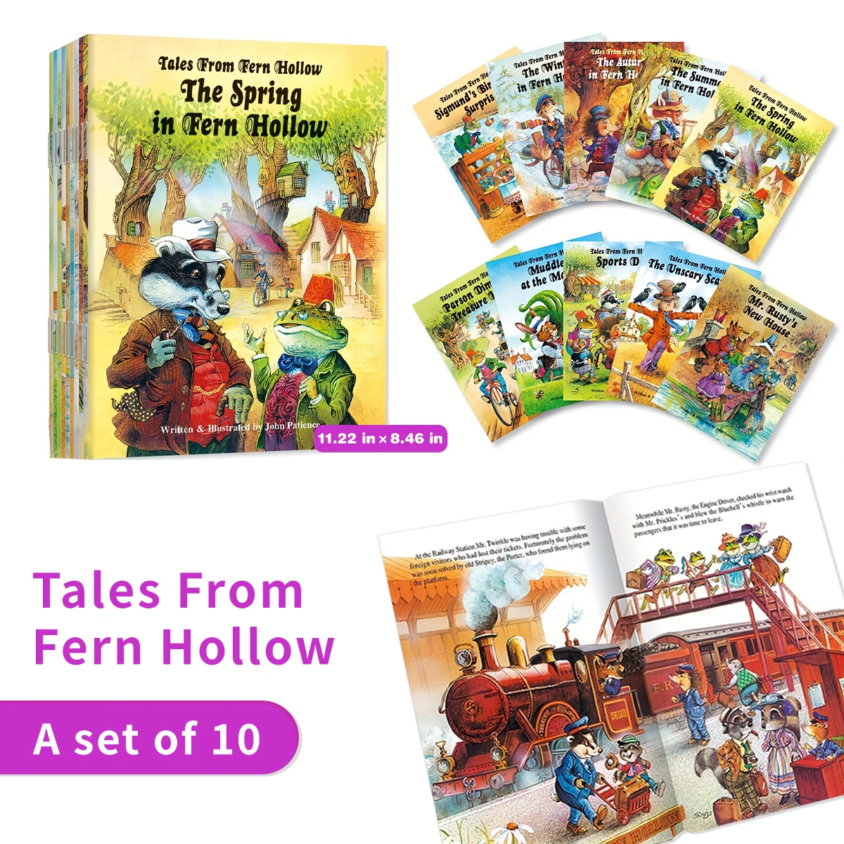Children's English Story Picture Book 'The Spring in Fern Hollow' - Exquisite Inner Pages Educational Insights