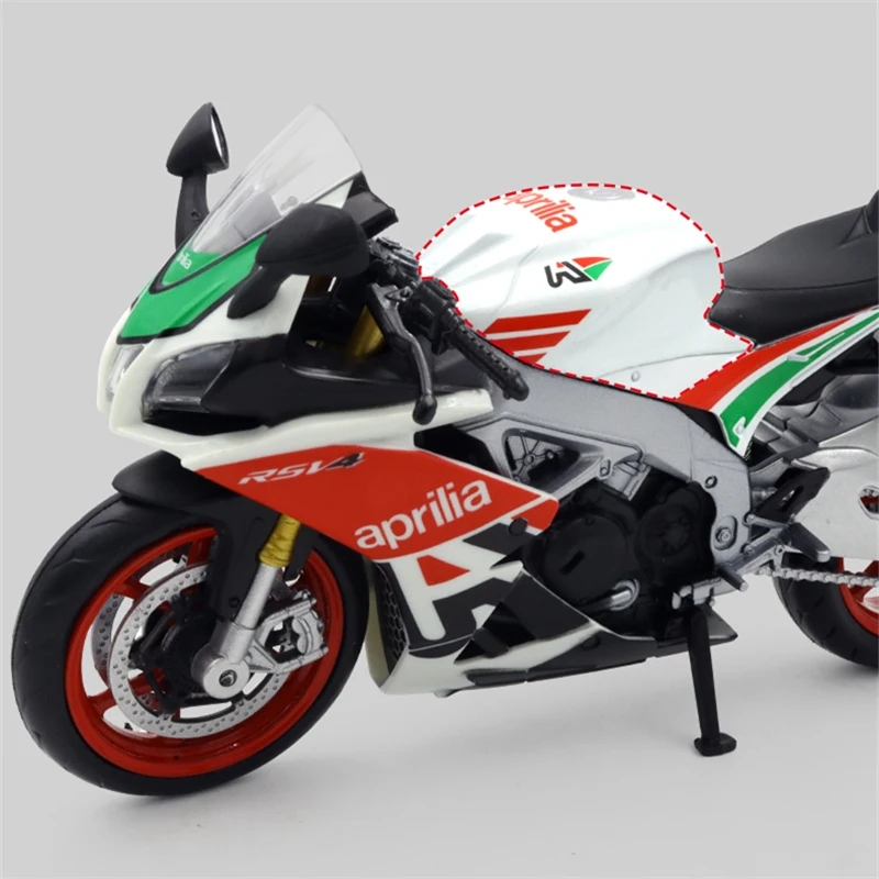 1:12 Aprilia RSV4 Alloy Racing Motorcycle Model Simulation Diecast Metal Cross-Country Motorcycle Model Collection Children Gift