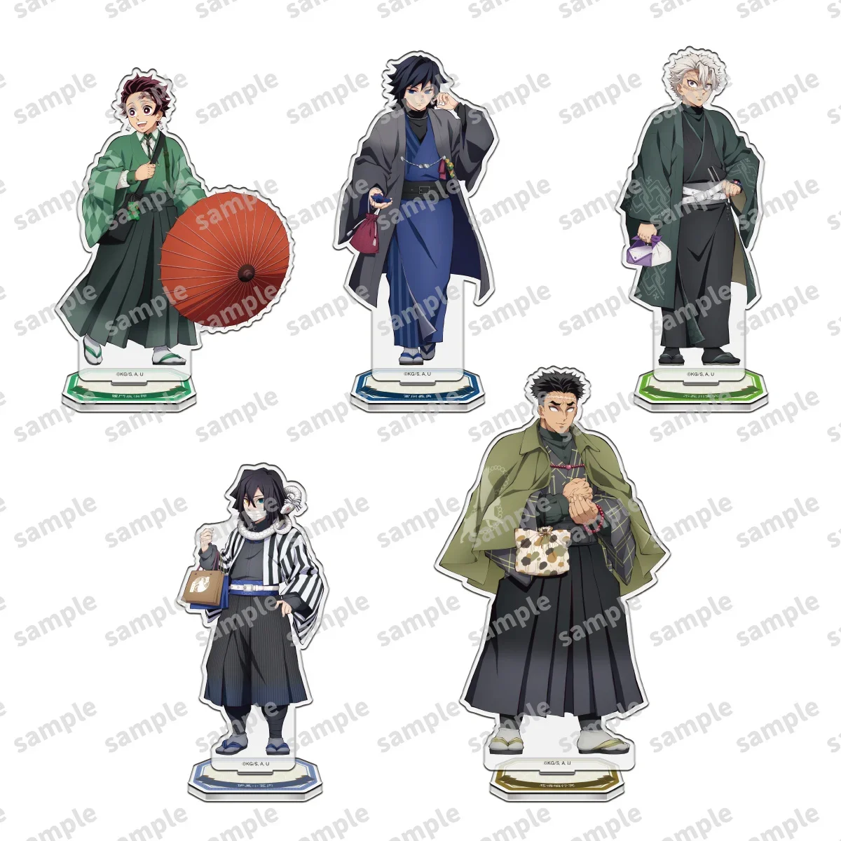 

Game Iguro Obanai Shinazugawa Sanemi Himejima Gyomei Tomioka Giyuu Acrylic Stand Doll Anime Figure Model Cosplay Toy for Gift