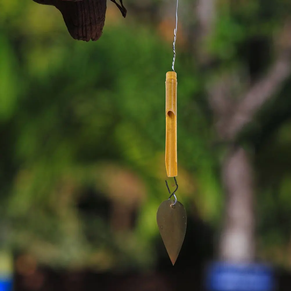 

6pcs Bamboo Chime Tubes Diy Craft Parts Sturdy Hollow Decorative Garden Hanging Pendant Chime Replacement Supplies Wind Bell