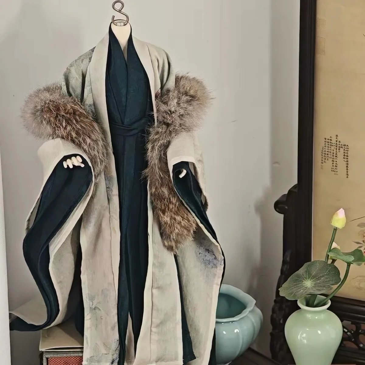 1/4 1/3 Scale BJD Ancient Costume Robe Hanfu Dress Warrior Outfit For MSD Girl SSDF ID75 Strong Body Doll Accessories A1610
