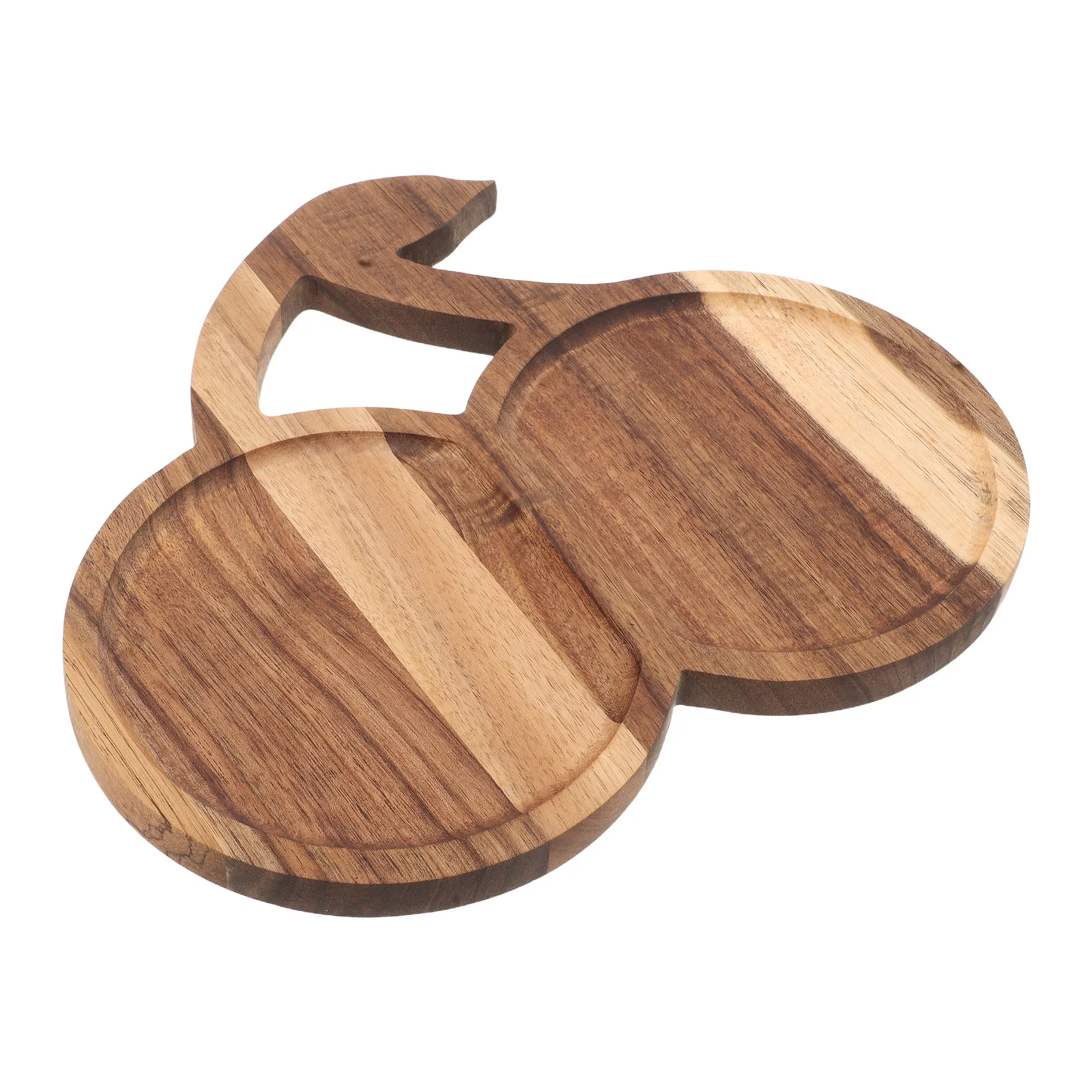 

Japanese Style Wooden Tray Cherry Shape Natural Serving Board For Home Decor Snack Fruit Platter Party Candy Dish Wood Trays