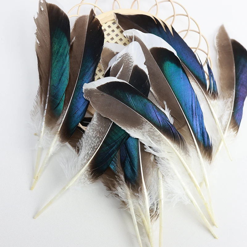 50 Uds. De plumas de pato naturales para manualidades, costura, joyería de plumas de ganso, atrapasueños, accesorios, decoración de boda