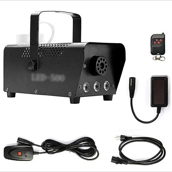 LED400W Afstandsbediening Draadgestuurde Rookmachine Rood Groen en Blauw Kleurrijke Always-on Stage Speciale Effecten Rookgenerator