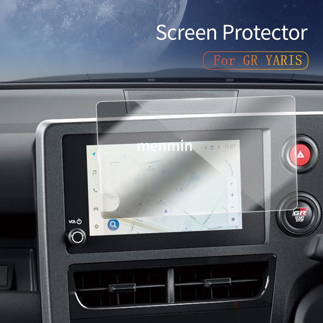 

Car Stickers Carplay Screen Protector Display Tempered Glass Protective Film Vehicle Accessories For TOYOTA GR YARis RHD 2024