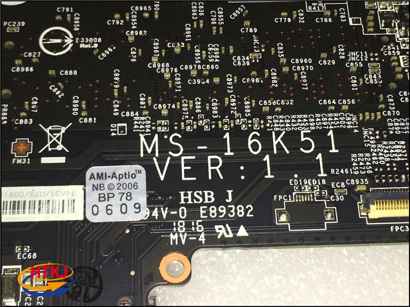 MSI GS63 GS63VR 노트북 마더보드용 MS-16K5, I7-8750HQ 및 GTX1060M MS-16K51 테스트 OK, 무료 배송