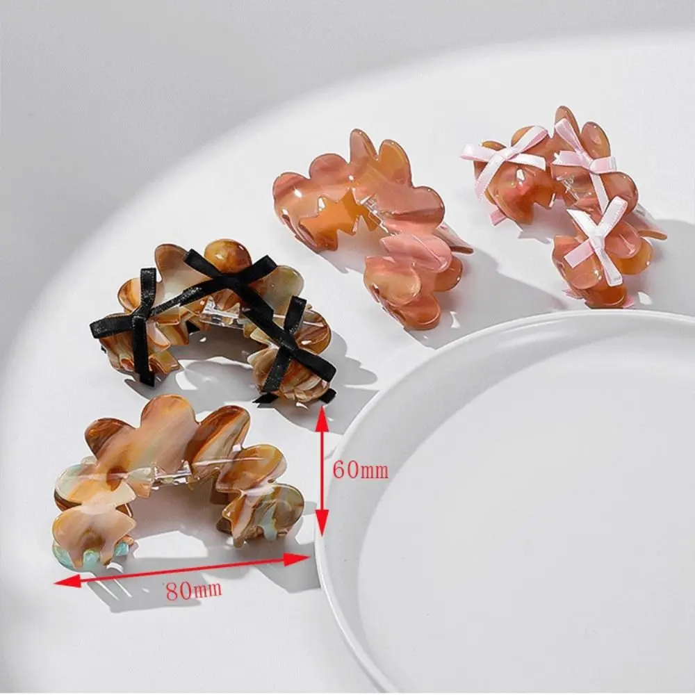 1PC Exquisite Acetic Acid Hair Clip Elegant Design Non-Slip Shark Clip Hair Claw Clip Women Girls