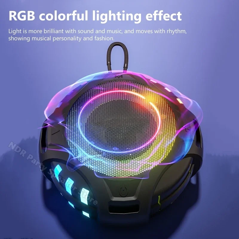 IPX6 مقاوم للماء دش سمّاعات بلوتوث مكبرات صوت محمولة متينة مع صوت HD ستيريو مكبر صوت لاسلكي خارجي للاستحمام