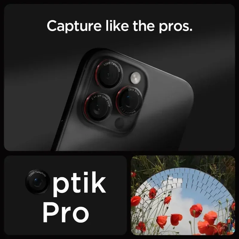 Optik Pro Lens Protector For iPhone 18 Pro Max 17 15 14 Pro Max Rear Camera Lens Protection Individual Tempered Glass Ring Film