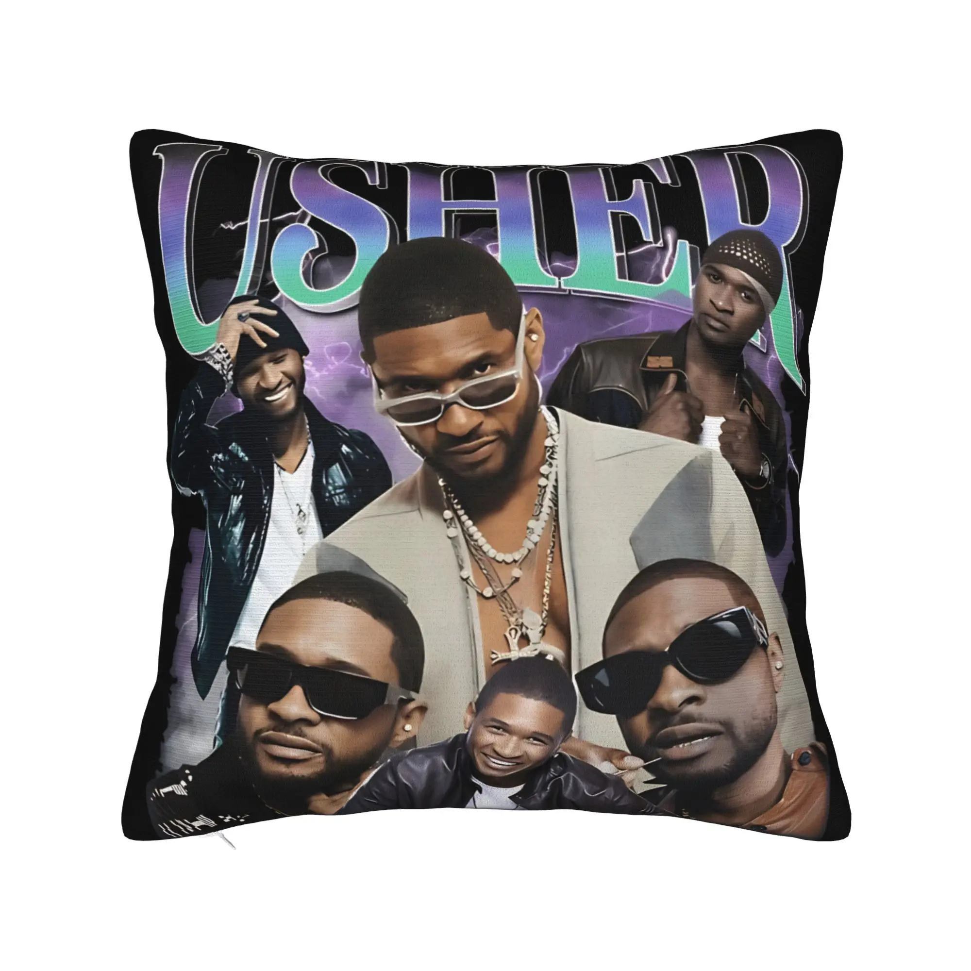 Chris Brown And Usher The Rb Tour Pillow Case  Raymond And Brown Pillow Cover Graphic Pillowcases For Sofa Car Home Decor