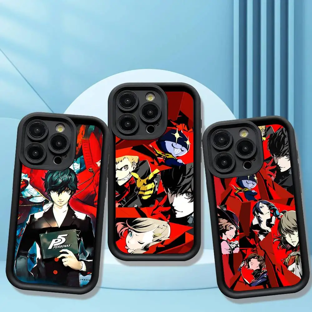 Чехол для телефона Anime Persona 5 для iPhone 17 16 15 14 13 12 11 Air Plus Pro Max, мягкая задняя крышка
