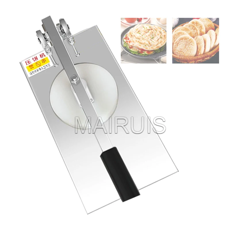 24cm 상업용 수동 피자 도우 프레스 기계 또띠아 팬케이크 피자 프레스 기계 푸드 프로세서