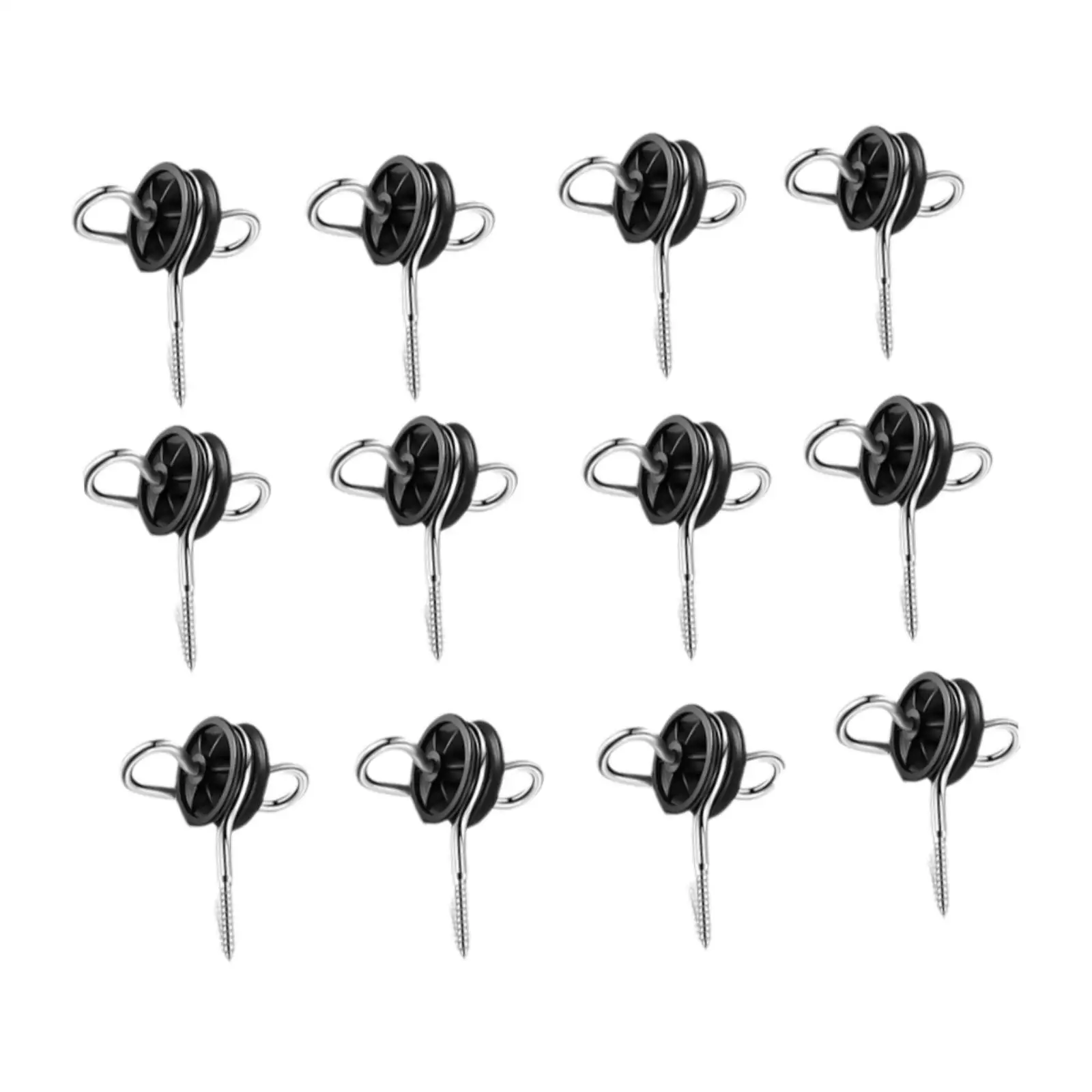 Electric Fence Wood Post Gate Handle Anchors Sturdy Double Hook Insulator Pack for Farm Use view 4