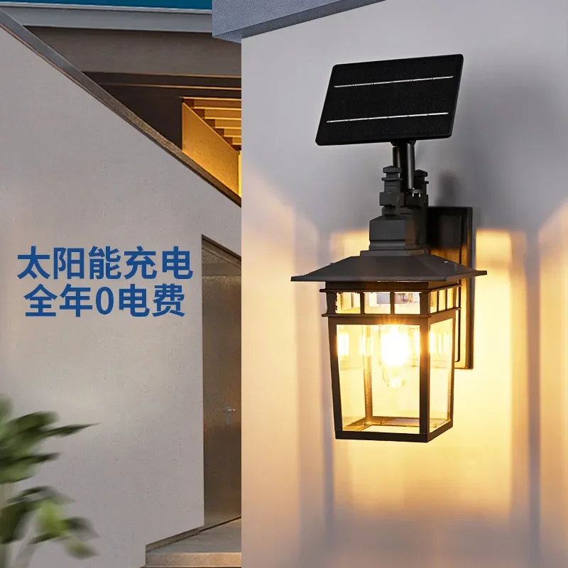 High Pole Solar Street Light Outdoor Garden LED Lamp Super Bright Floodlight for Rural Yard Wall Household Lighting