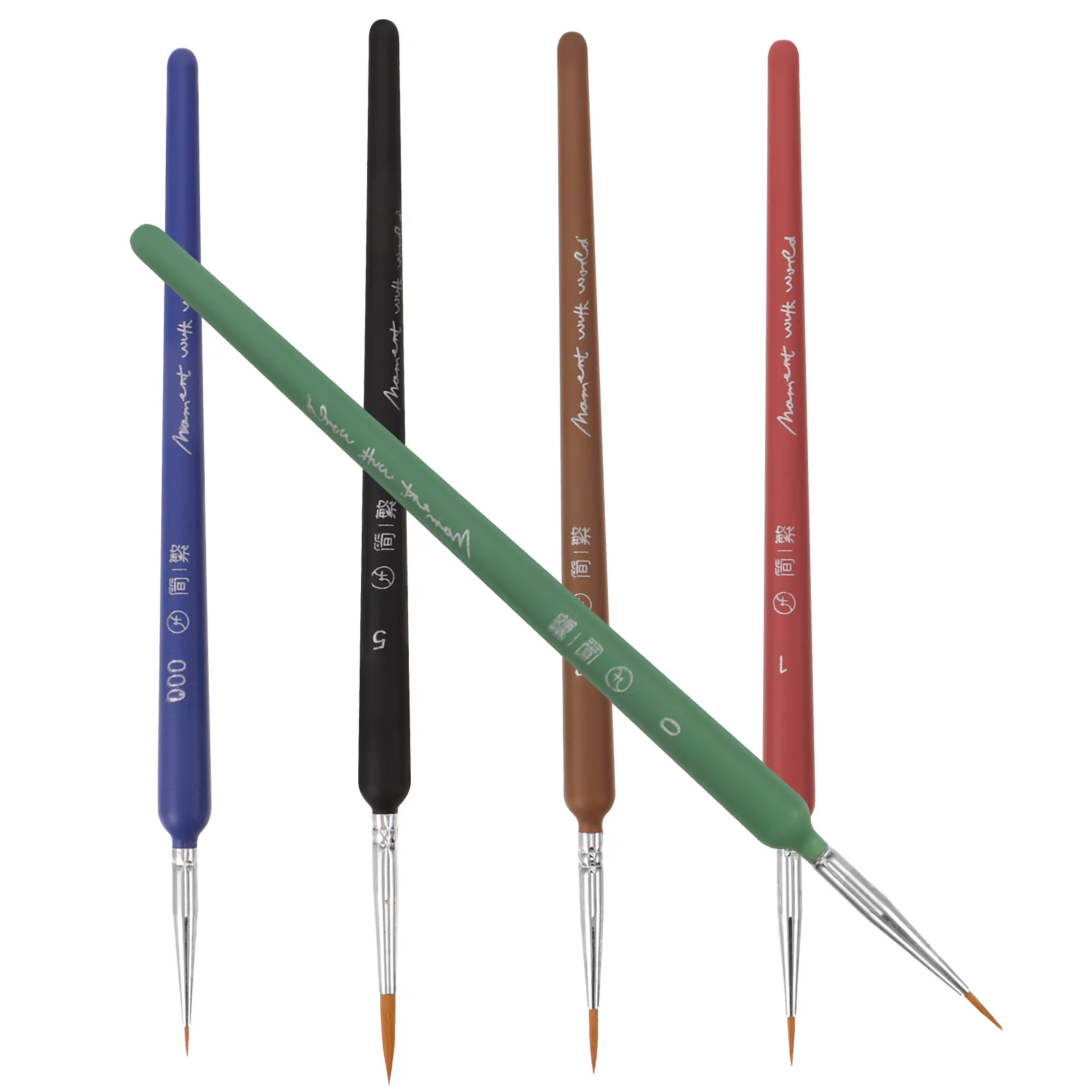 

5Pcs Calligraphy Brushes Painting Pens Set Fine Tip Traditional Chinese Art Wood H Beginner Practice Drawing Tools Art