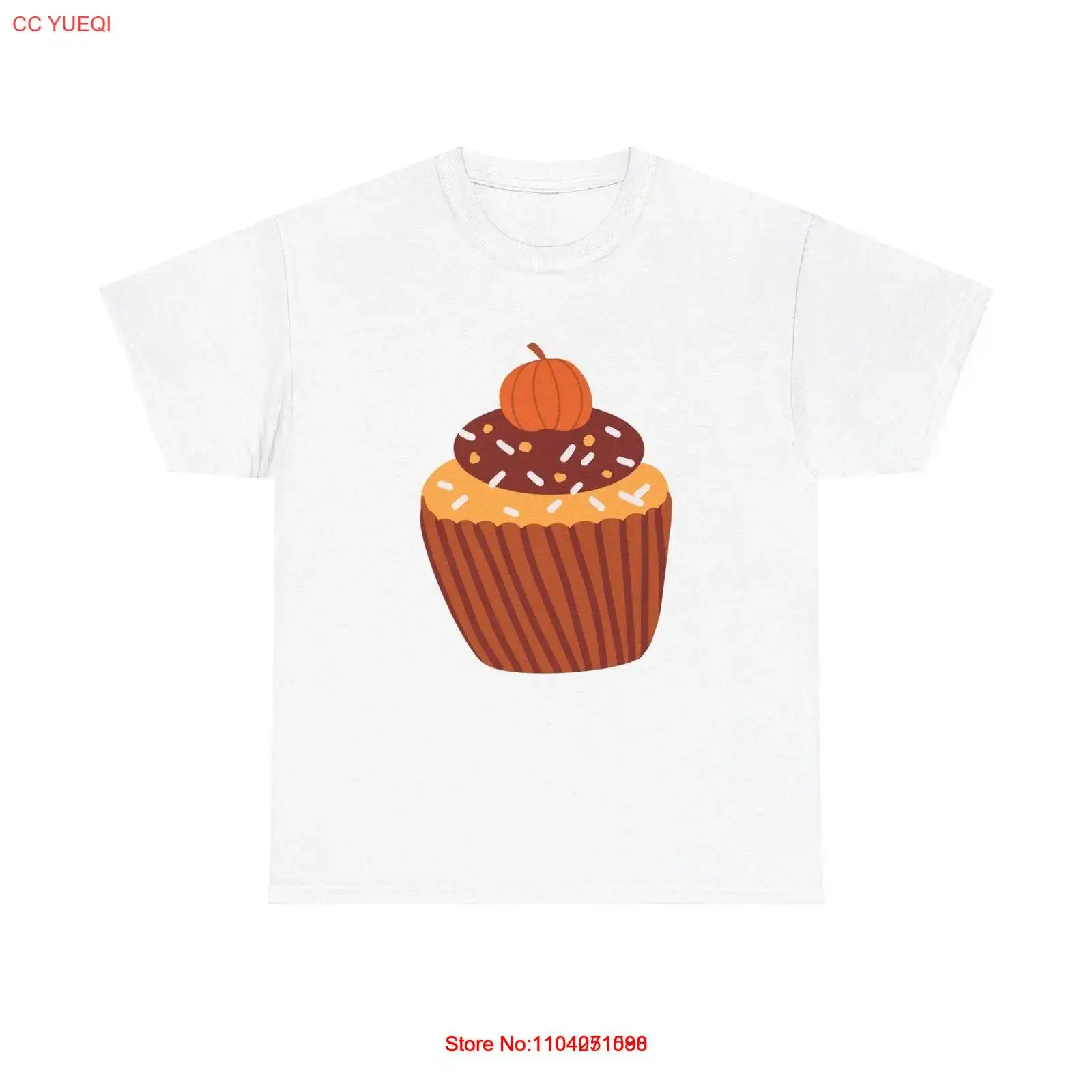 

Милая осенняя футболка с кексом - матовая тыква осень специи уютный праздничный Хэллоуин