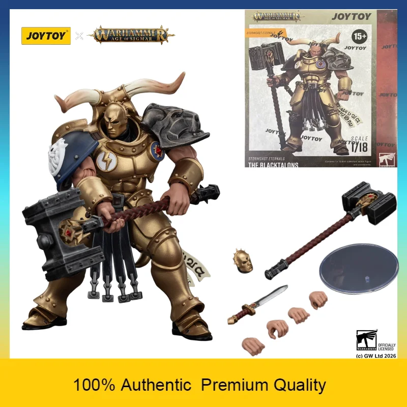 

JOYTOY Warhammer AOS Stormcast Eternals The Blacktalons Rostus Oxenhammer 1/18 Action Figure Collectible Model JT00928 In Stock
