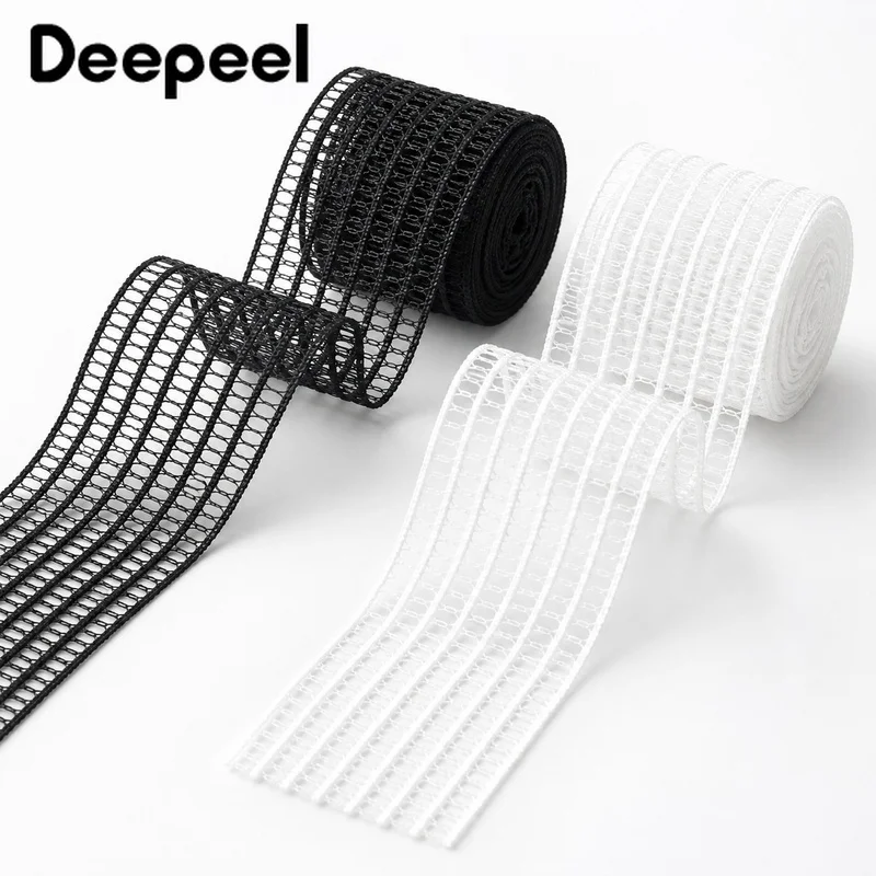 10/20M 20-50mm Mesh Elastic Band Breathable Soft Stretch Waistband for Sportswear Lingerie Garment Sewing Clothing Trim Crafts