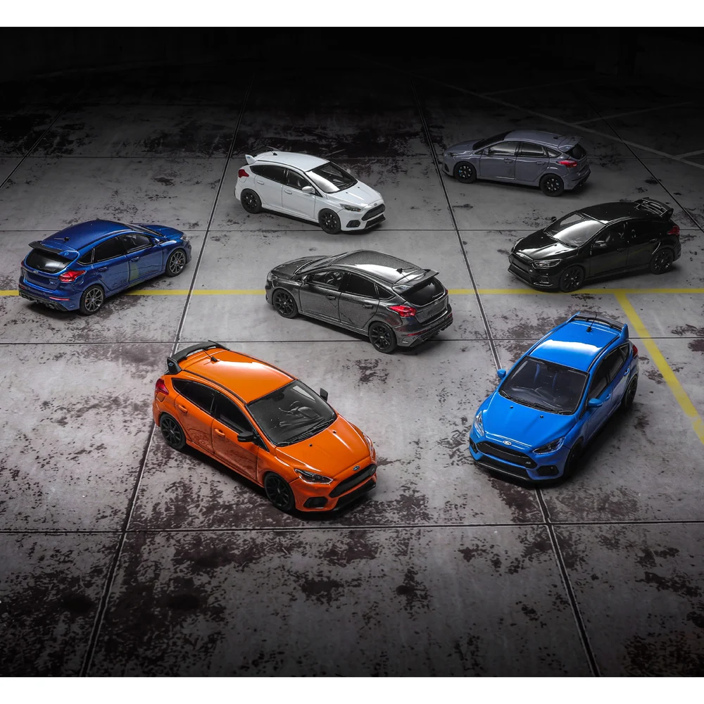 【Presale】Turning Crush 1/64 Focus RS  Alloy Car Model, Diecast Collection Gift Miniature Auto for Fans, Display Toy Figurine