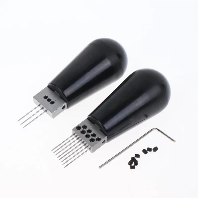 1 Set Making And Repair Hairdressing Equipment Multi-Needle Hair Injection Tool Kit For Toupees Topper Training Head