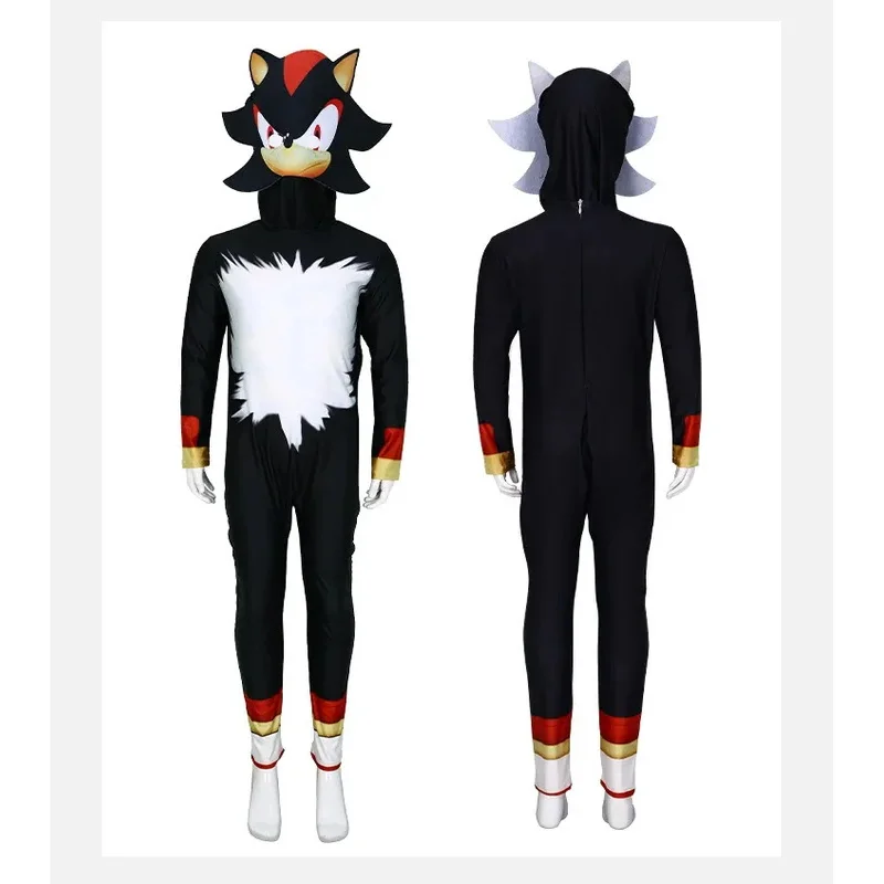 Juego de Anime para niños y adultos, disfraz de Cosplay de Miles Prower Knuckles Shadow Hedgehog, traje de fiesta de Halloween, mono