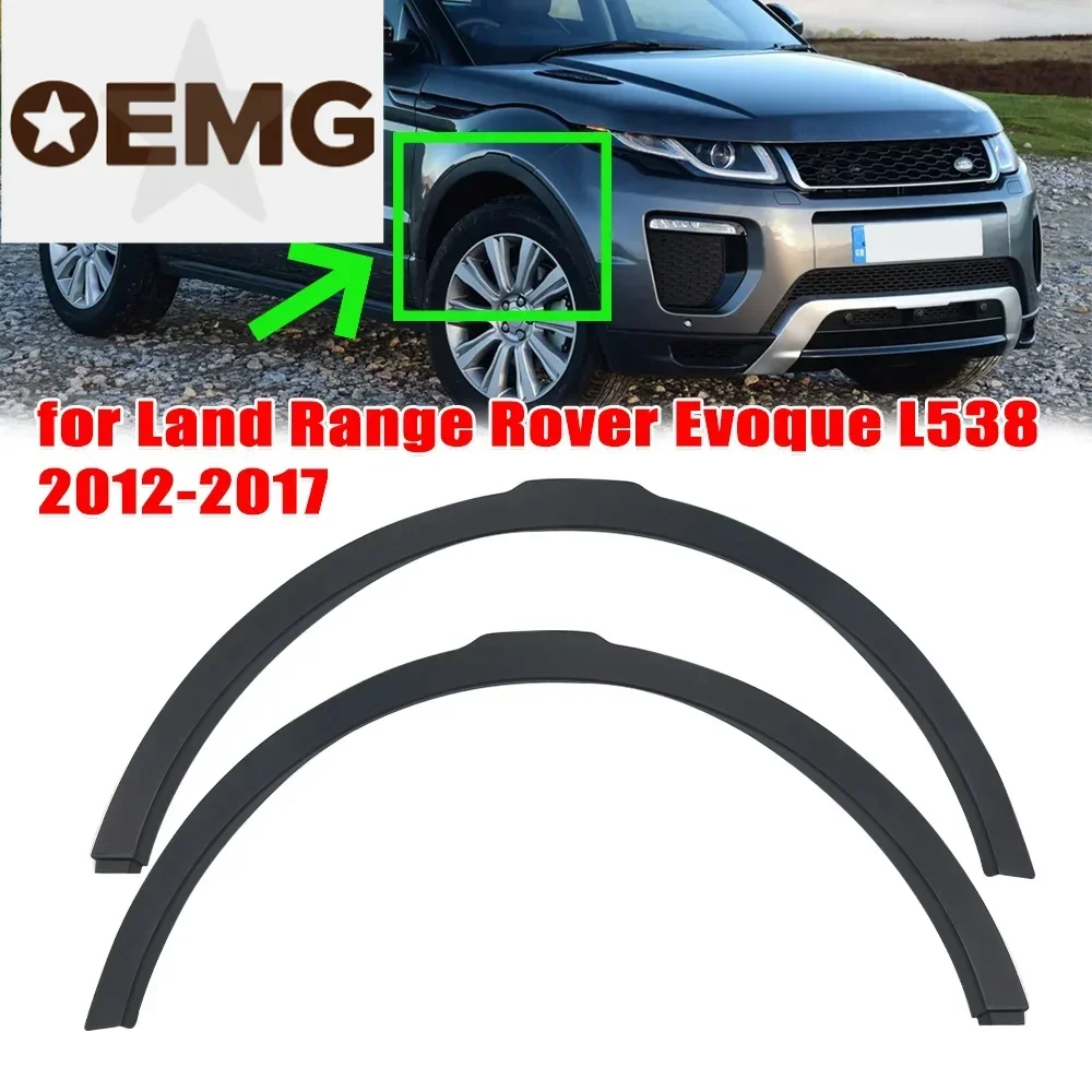 Embellecedor de arcos de rueda de bengalas de rueda delantera para Land Range Rover Evoque L538 2012 -2017 accesorios de moldura de cejas de guardabarros