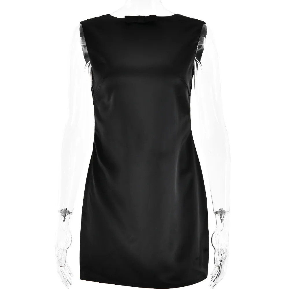 Letnia sukienka 2025, nowa, seksowna, modna, z okrągłym dekoltem, odkrytymi plecami, patchworkowa, bez rękawów, krótka.