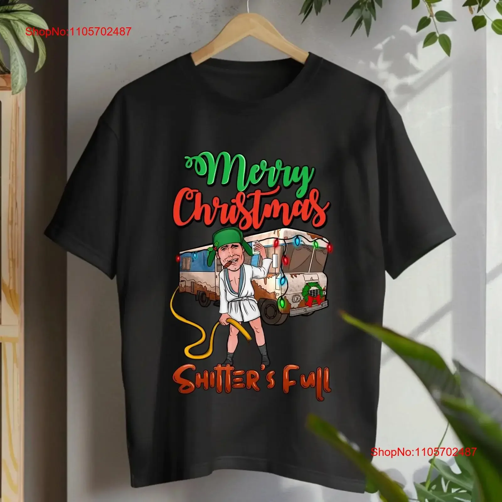 Merry Christmas Shitters Full SweaT T Shirt National Lampoons Holiday vintage Washed fashion designer clothes Unisex