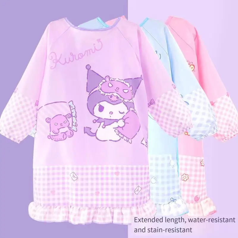 

Фартук Sanrios для девочек My Melody Kawai, кухонный фартук для приготовления пищи, гигиенический принт для уборки дома, креативный хит продаж, портативный, универсальный