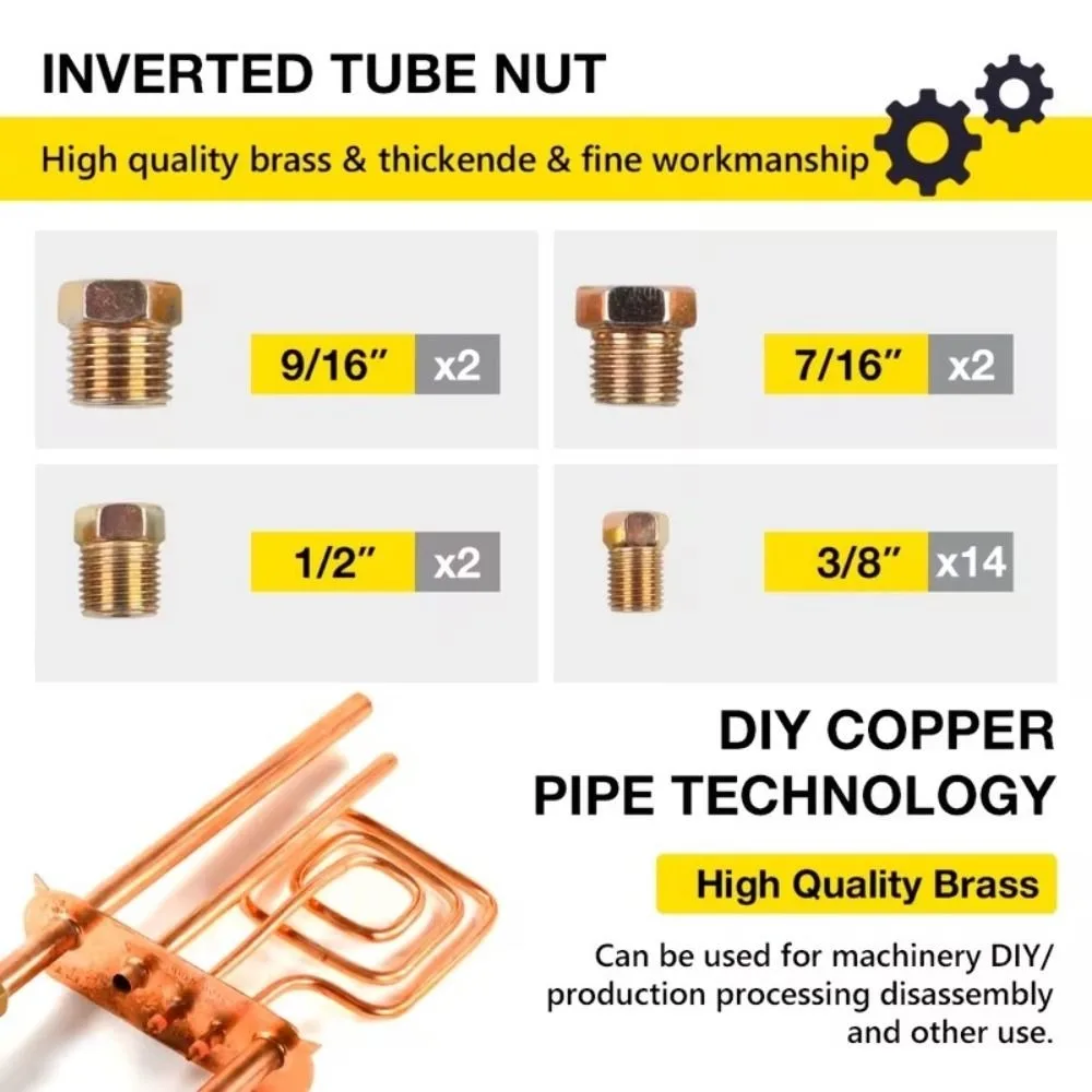 High-Quality Brake Line Flaring Tool Set Eccentric Flaring Swaging Manual Flaring Tool Bending Tool Copper Tube Forming