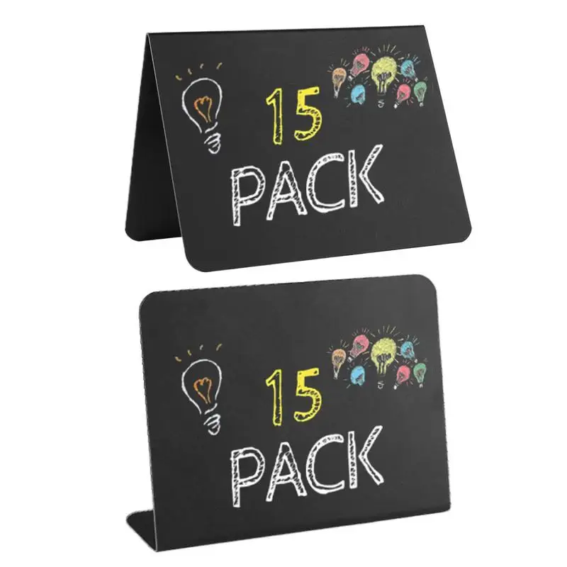 15pack Mini Chalkboard Signs for Chalk Sign for Food Party Buffet Table Sign Chalkboard Wedding Bakery Small Chalkboard Sign