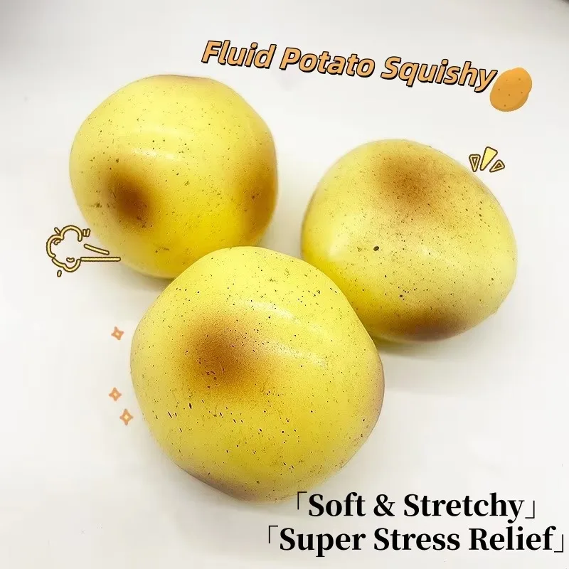 Squishy Fidget Squeeze Toys Simulated Potato Shapeable Fluid Soft Slow Rebound Pinching Funny Creative Stress Relief Adults Gift