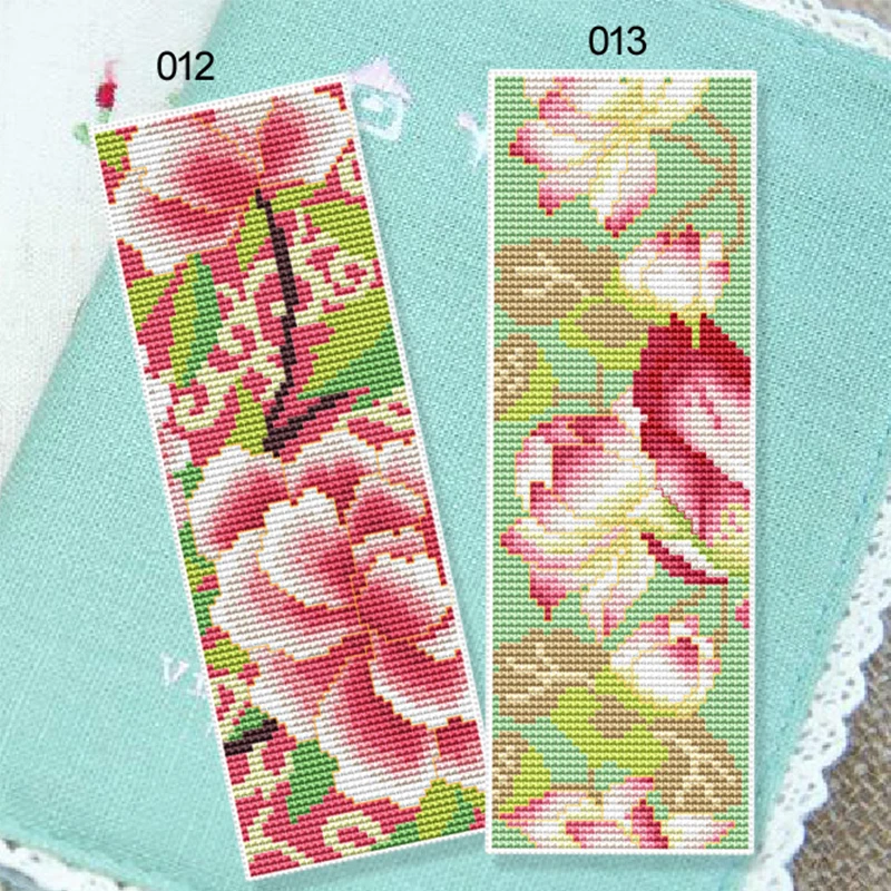 BK013DIY Craft Cross Stitch Bookmark Christmas Plastic Fabric Needlework Embroidery Crafts Counted New Gifts Kit Holiday