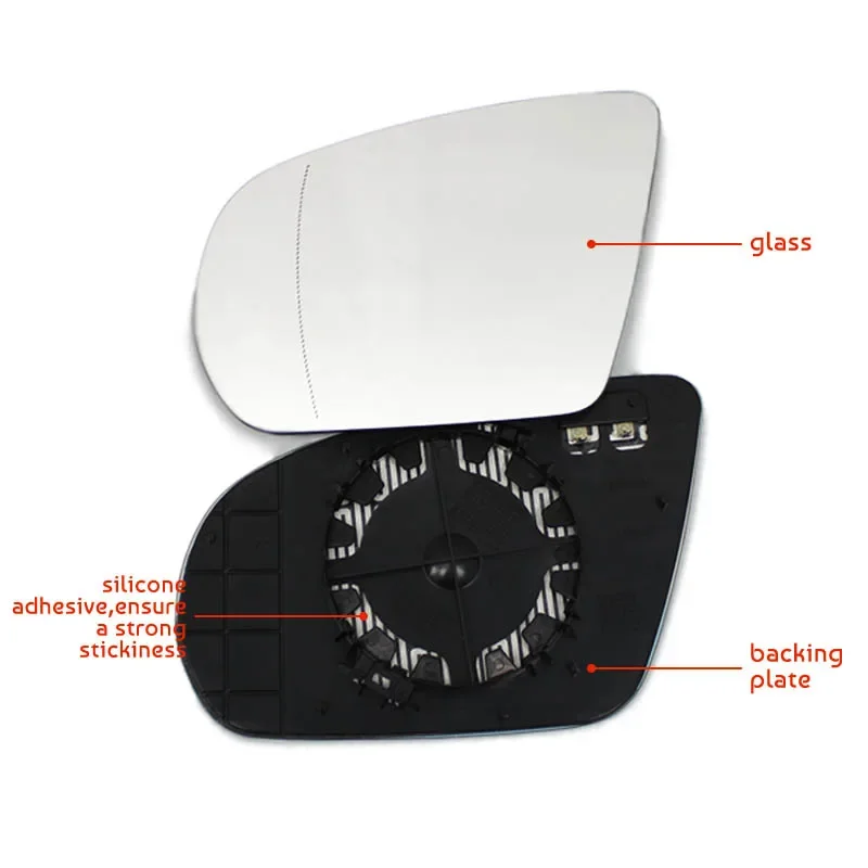 Heating Side Mirror Glass Lens Door Wing Mirror Glass for Mercedes-Benz C E S GLC Class W205 W222 W217 W213 W238 Blind Spot