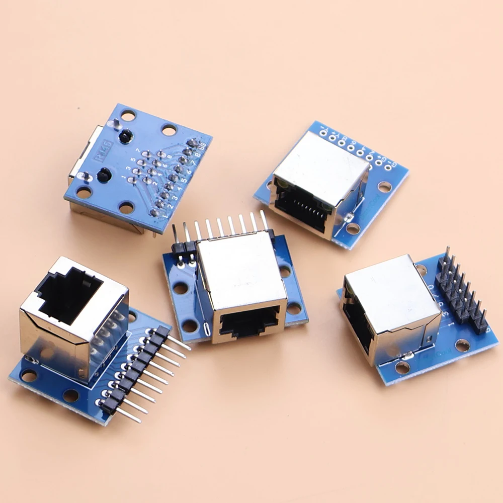 JCD 1 piece  RJ45 Adapter Board To XH2.54 Modular Ethernet Connector Adapter Network Interface + Breakout Board + Pin Header