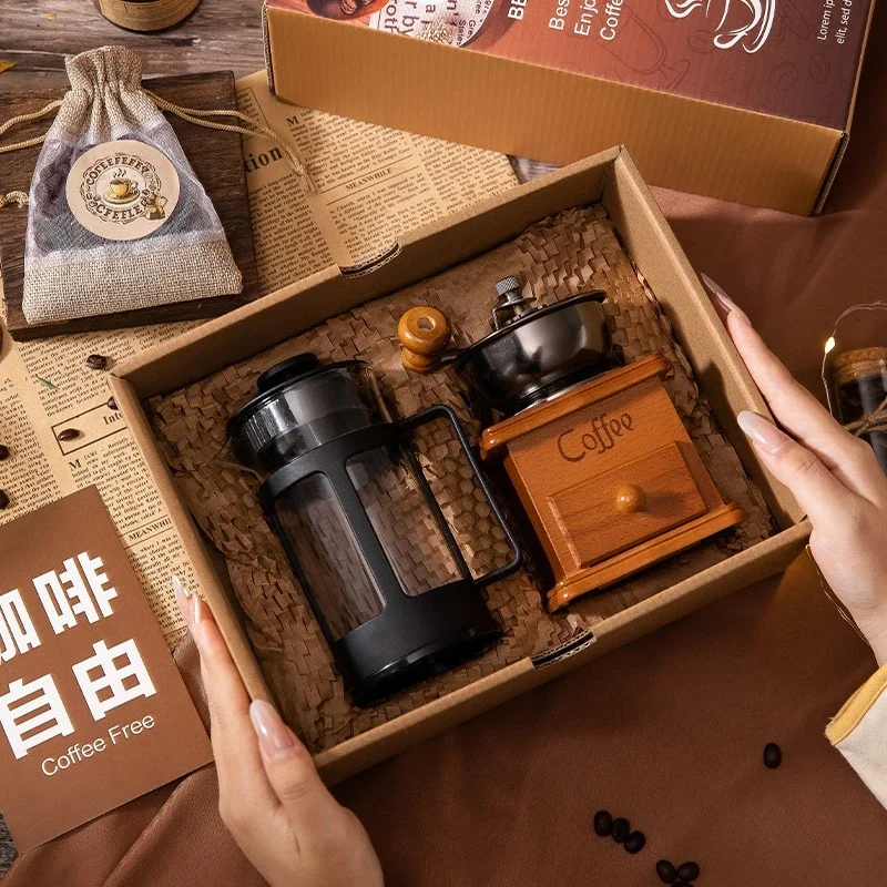 

Coffee Maker Gift Box Luxury Compact Espresso Machine Office Staff Corporate Year End Party Practical Present For Him Her