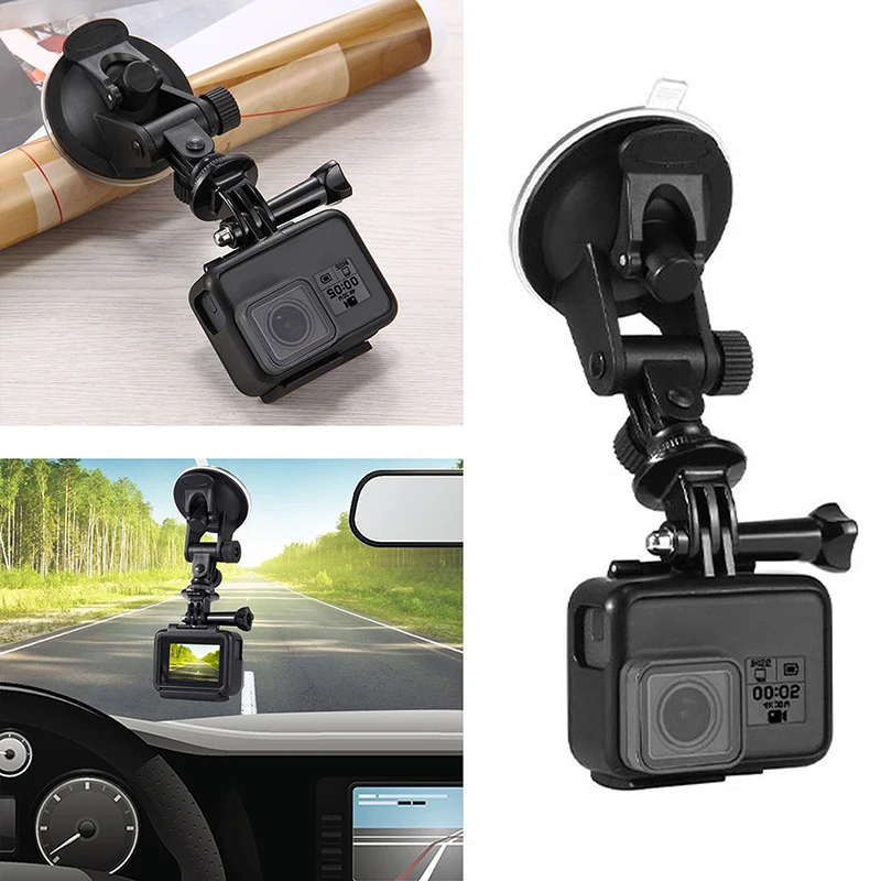 Mini Suction Cup Holder for Action Camera 360 Degree Rotation Windshield Car Camera Holder Adapter Accessory for 10