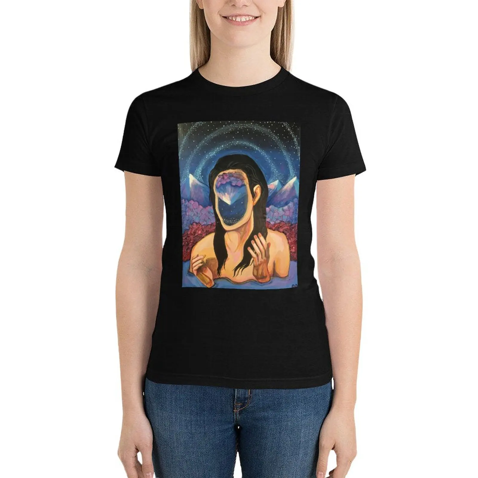 Loss of Identity' for Art on a Mission T-Shirt tops Aesthetic clothing tshirts for Women