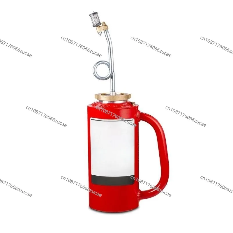 Red, Double Bottom Drip Lamp Heavy Duty 15 Gauge Aluminum Can for Easy Filling Fuel Separator and Check