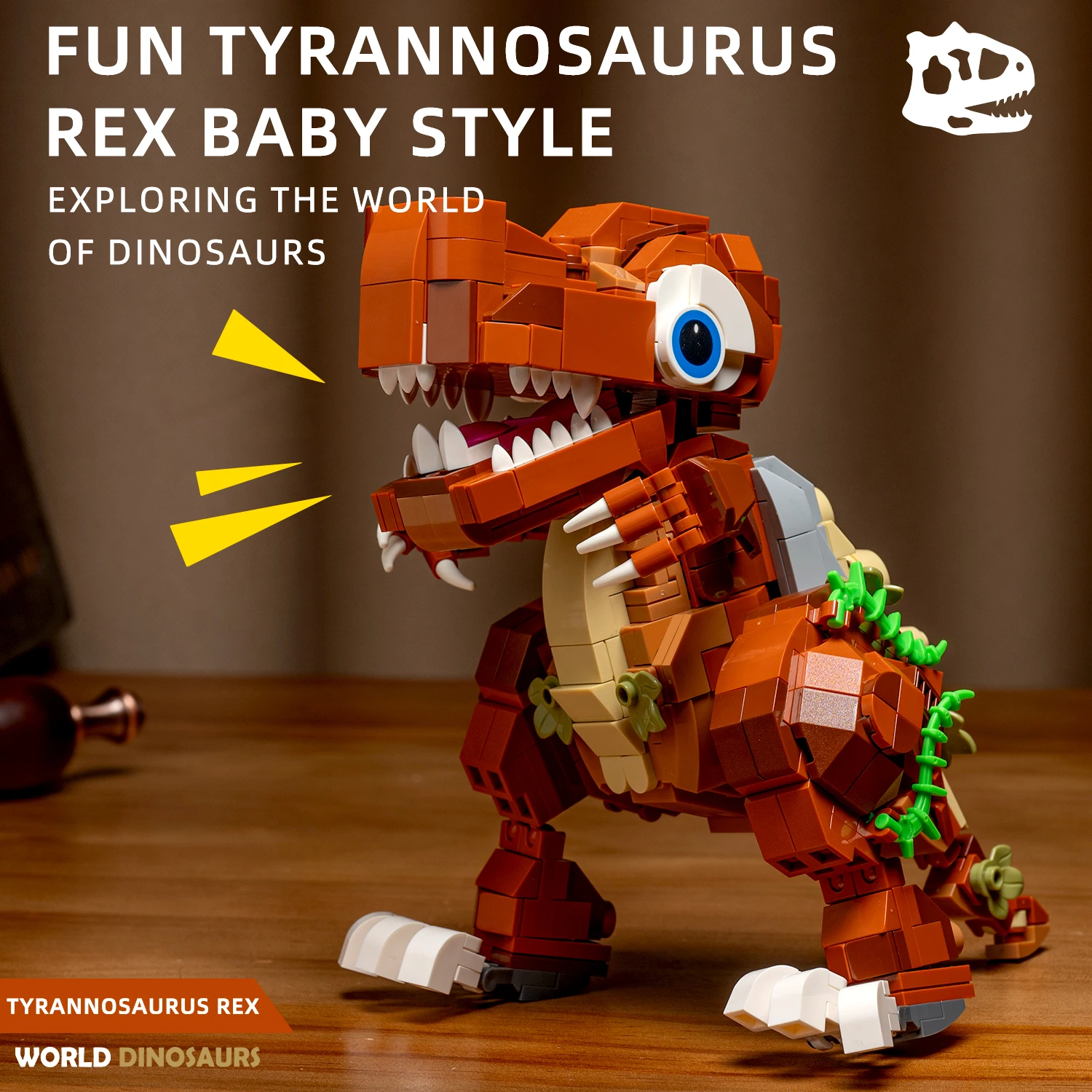 

T-Rex Baby Dinosaur Construction Kit Building Blocks Set 630 Pieces for Boys & Girls Aged 6-12 Children's Toy Educational Play