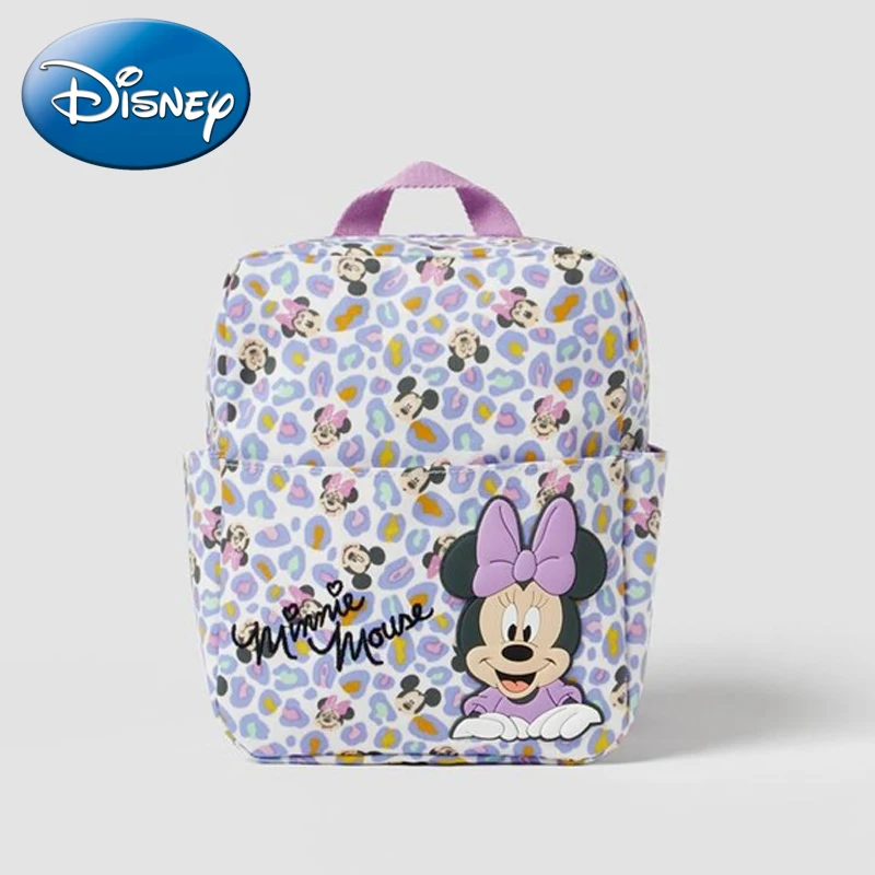 

Disney Minnie Cute Baby Girl Backpack Children Bag Fashion Popular Brand Kids Schoolbag Toddler Accessory Bags Cartoon Printed