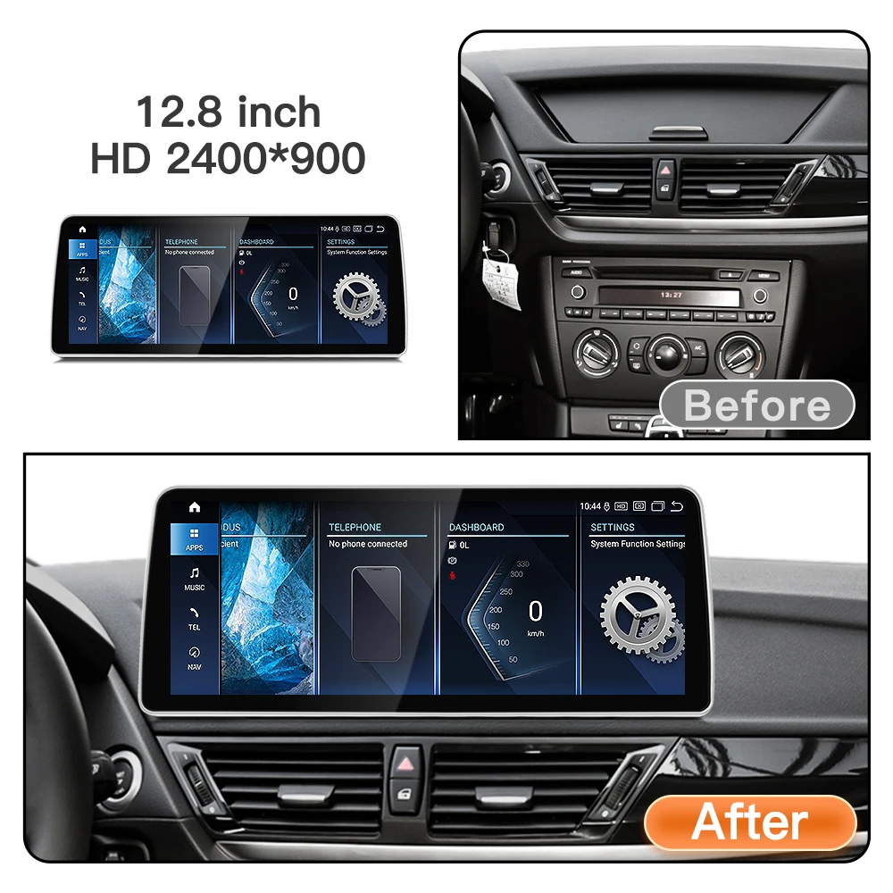 stwei 2026 Android16 Snapdragon665 10.25 12.8inch Slim Screen For BMW X1 E84 CIC Wireless CarPlay Auto Car Video Players