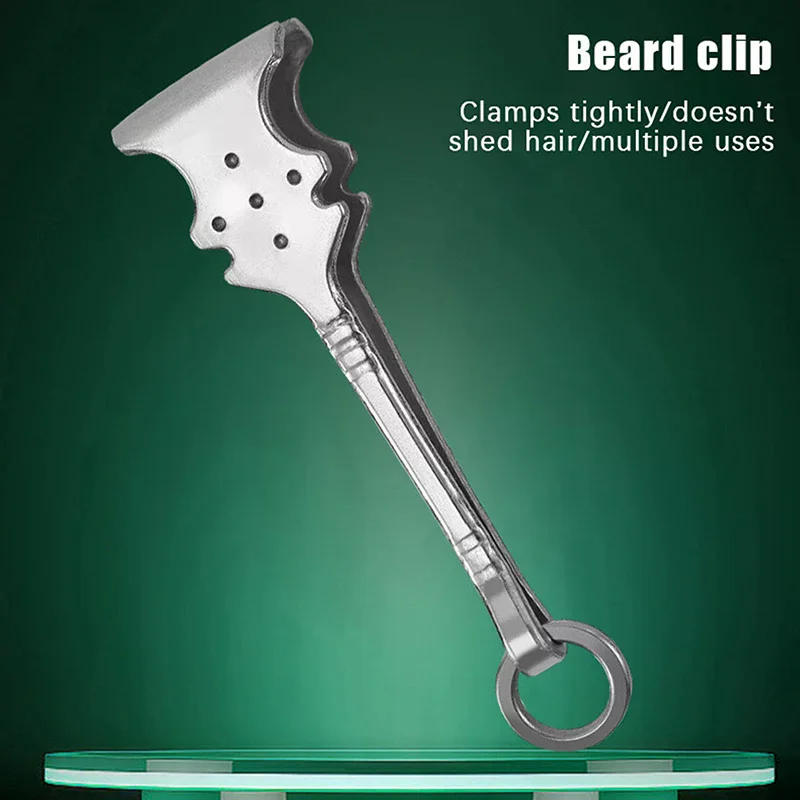 Stainless Steel Precision Tweezers For Beard Mustache And Eyebrow Grooming Multi-Functional Hair Removal Tool With Sleek Finish