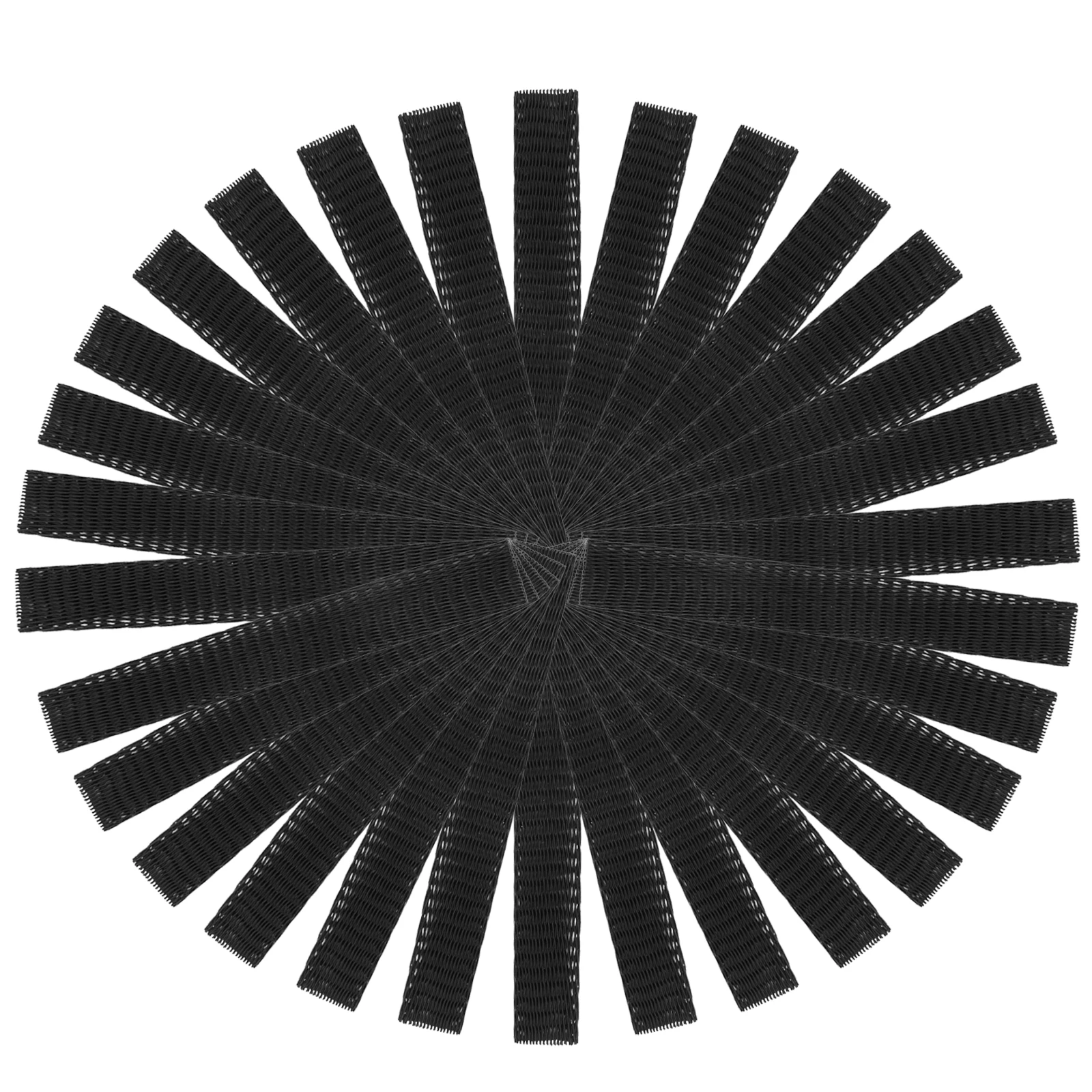 

50pcs Makeup Brush Mesh Cover Black Brush Protector Reusable Storage For Travel Eco-Friendly Case Organizer