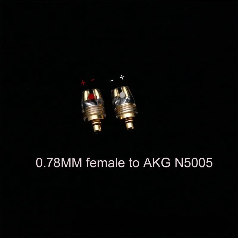 Enchufe de auriculares HIFI para N5005, convertidor macho a MMCX/0,78mm/QDC hembra, adaptador MMCX/0,78 a A-K-G, N5005